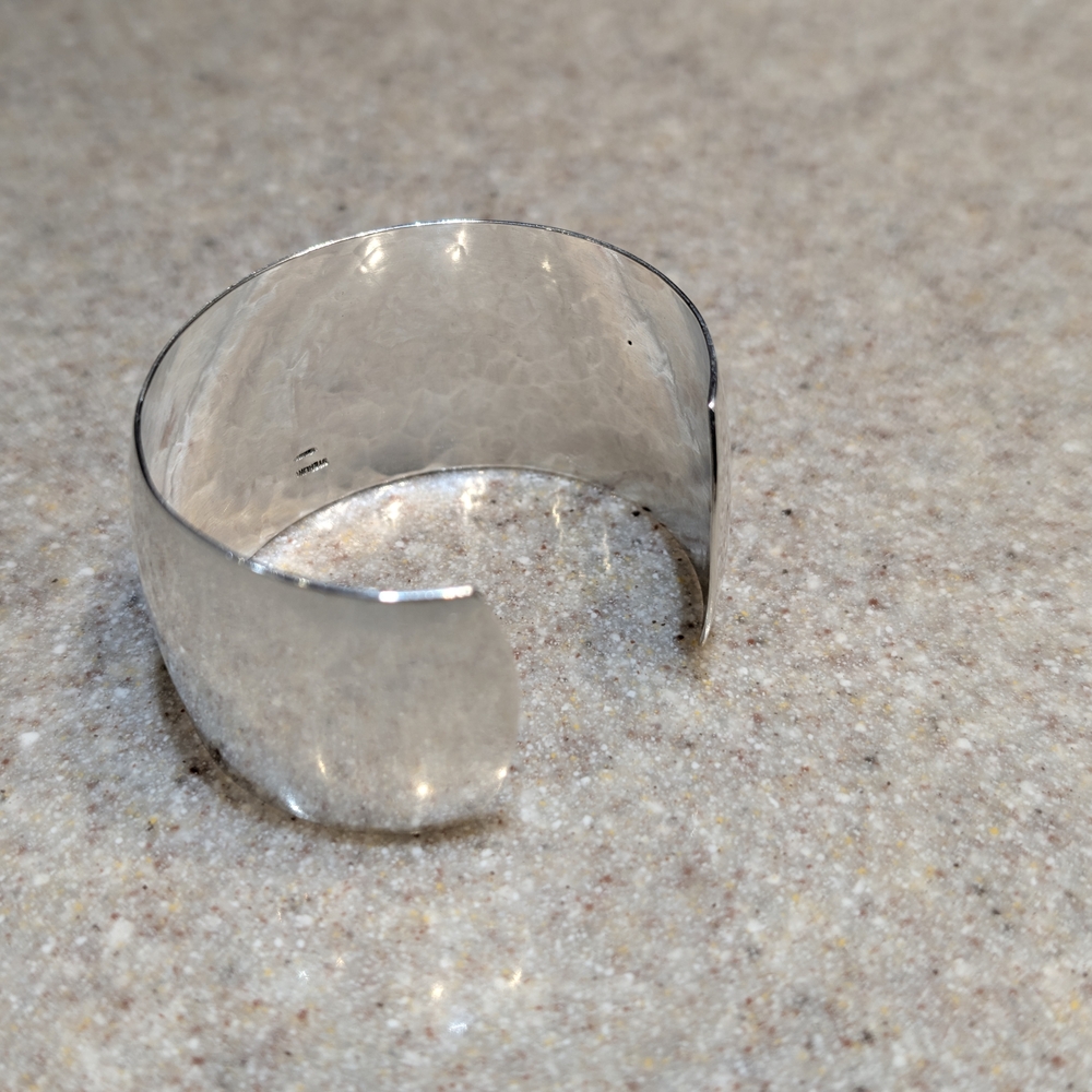 Gorham Silver Hammered Cuff Bracelet